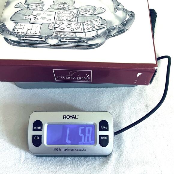 Vintage Mikasa Christmas Carolers Glass Dish Platter Candy Holiday Trinket - Picture 8 of 8